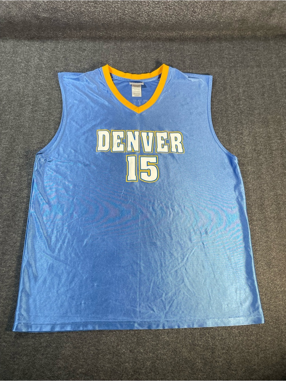 Carmelo Anthony Denver Nuggets ADULT XXL Blue Jersey NBA Elevation Vintage